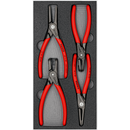Knipex | 00 20 01 V09 | Circlip Plier Set | 4pc + Foam Tray