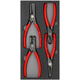 Knipex | 00 20 01 V09 | Circlip Plier Set | 4pc + Foam Tray