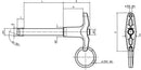 Halder | 4211.B09 | Ball Lock Pin with T-Handle