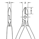 79 62 125 ESD Precision Electronics Side Cutter ESD