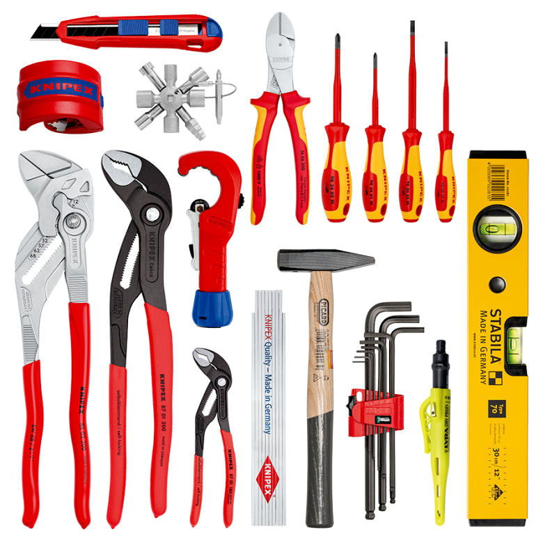 Knipex | 00 21 50 S | X18 Modular Backpack | Plumbing Set | 17pc Tools