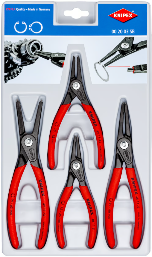 Knipex | 00 20 03 SB | Circlip Plier Set | 4pc