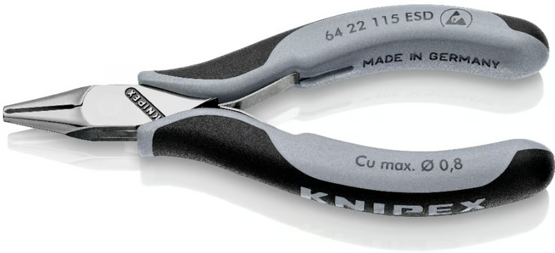 Knipex 64 22 115 ESD | Electronics End Cutting Nippers