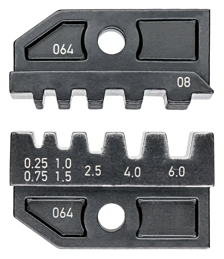 97 49 08 | Crimping die For Insulated and Non-Insulated Wire Ferrules