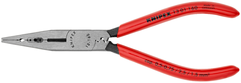 13 01 160 | Electricians' Pliers | Plastic Coated Handle | 160mm