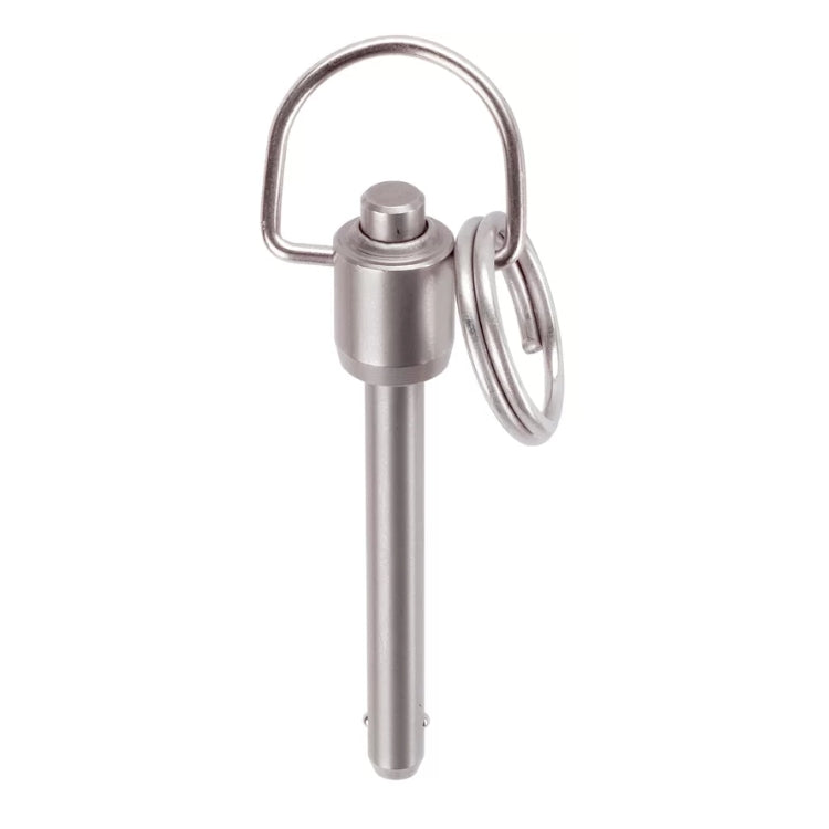 Halder | 4213 | Single-Acting Ball-Lock Pins w/ Ring Handle | Comply to NAS / MS17987 | 1/4" - (Various Lengths)