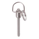 Halder | 4213 | Single-Acting Ball-Lock Pins w/ Ring Handle | Comply to NAS / MS17987 | 3/16" Diameter / 1" Length