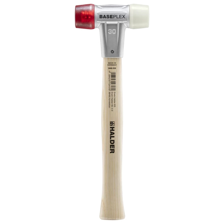 Halder | BASEPLEX Soft-Face Mallet | Nylon / Cellulose Acetate Ends | Wooden Handle - (Various Sizes)