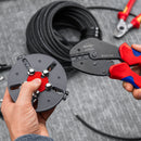 Knipex | 97 33 03 | MultiCrimp Lever Action Photovoltaic Crimping Pliers w/ Profile Magazine