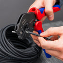 Knipex | 97 33 03 | MultiCrimp Lever Action Photovoltaic Crimping Pliers w/ Profile Magazine