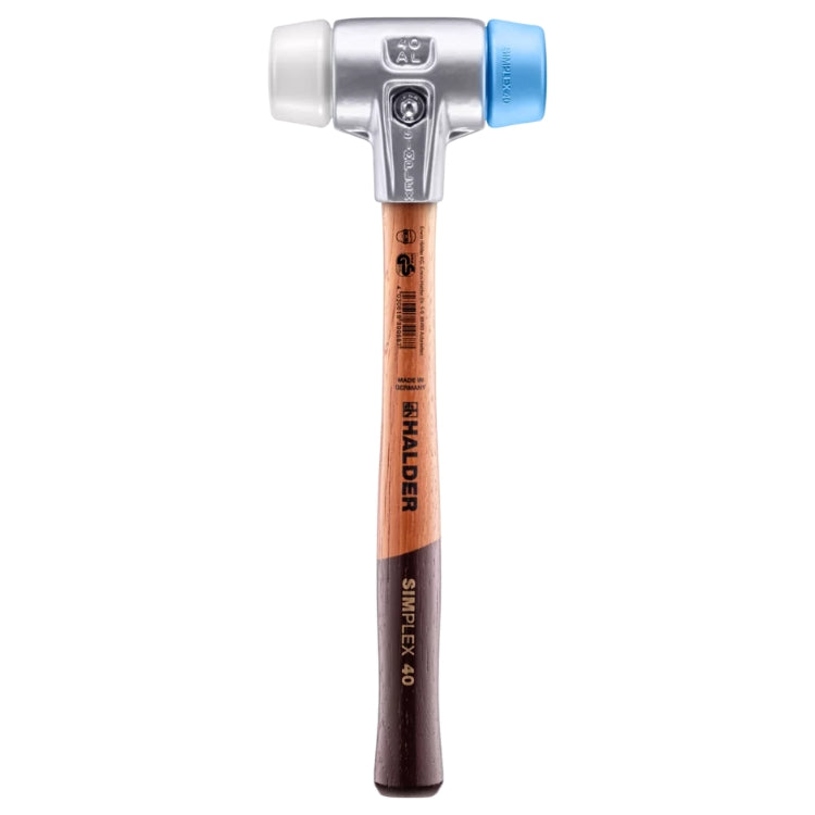 Halder | SIMPLEX Soft-Face Mallet | Aluminium Housing + Wooden Handle - (Various Sizes)