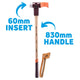 Halder | SIMPLEX 2-in-1 Splitting Maul + Soft-Face Mallet | Cast Iron Housing + Hickory Handle