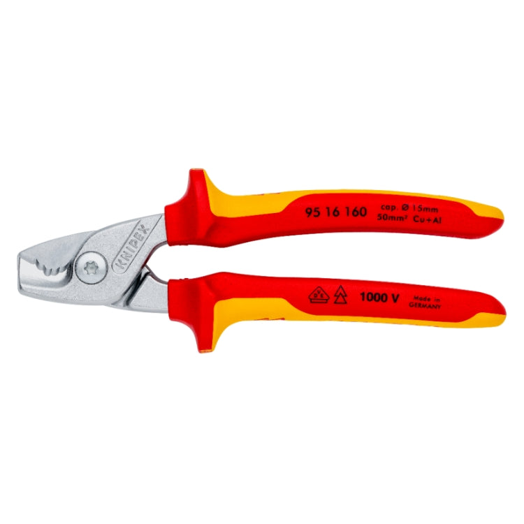 95 16/18 Series | VDE StepCut Cable Shears | Multi-Component Handle | Chrome - (Various Sizes)