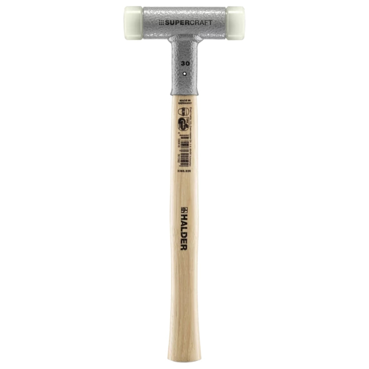 Halder | SUPERCRAFT Soft-Face Mallet | Non-Rebound + Hickory Handle - (Various Sizes)