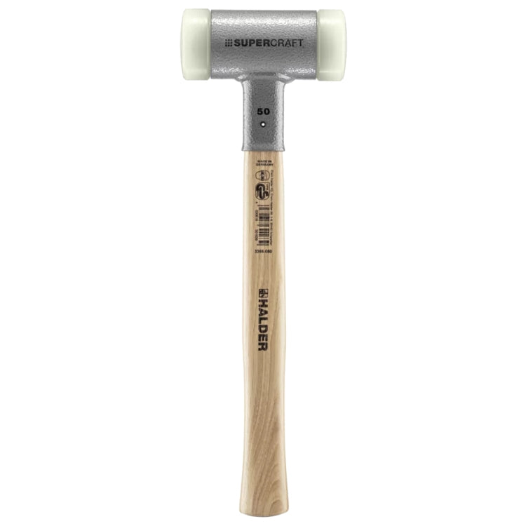 Halder | SUPERCRAFT Soft-Face Mallet | Non-Rebound + Hickory Handle - (Various Sizes)