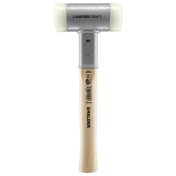 Halder | SUPERCRAFT Soft-Face Mallet | Non-Rebound + Hickory Handle - (Various Sizes)