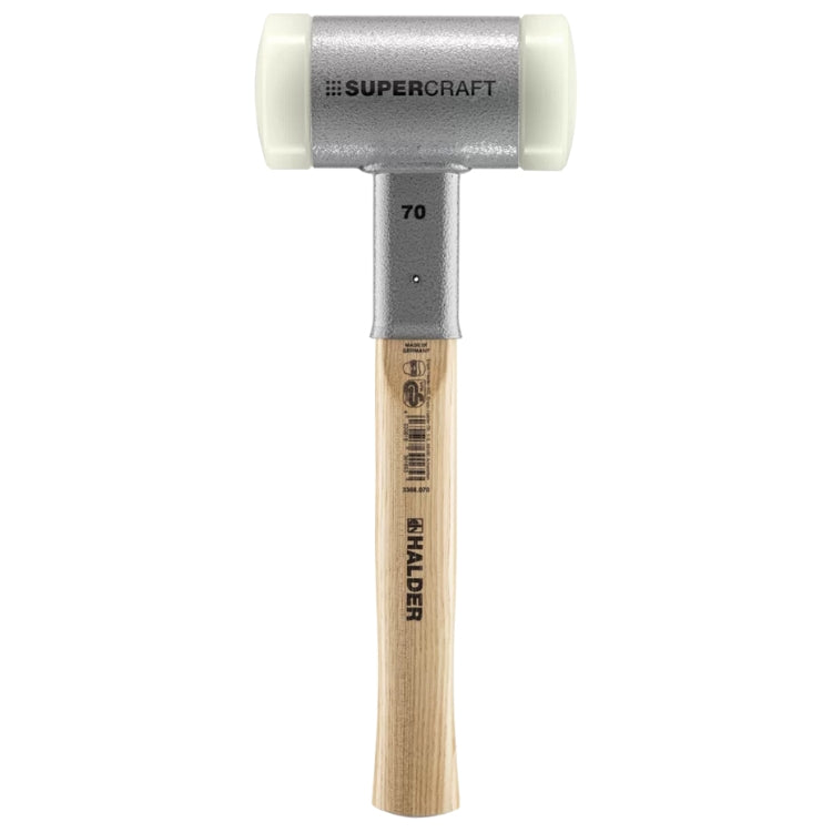 Halder | SUPERCRAFT Soft-Face Mallet | Non-Rebound + Hickory Handle - (Various Sizes)