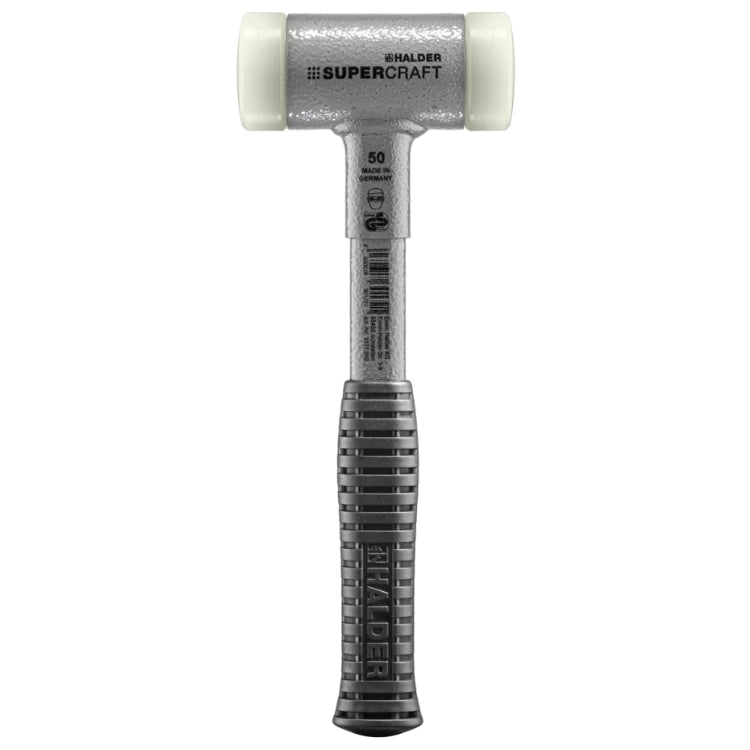 Halder | SUPERCRAFT Soft-Face Mallet | Non-Rebound + Break-Proof Steel Tube Handle - (Various Sizes)