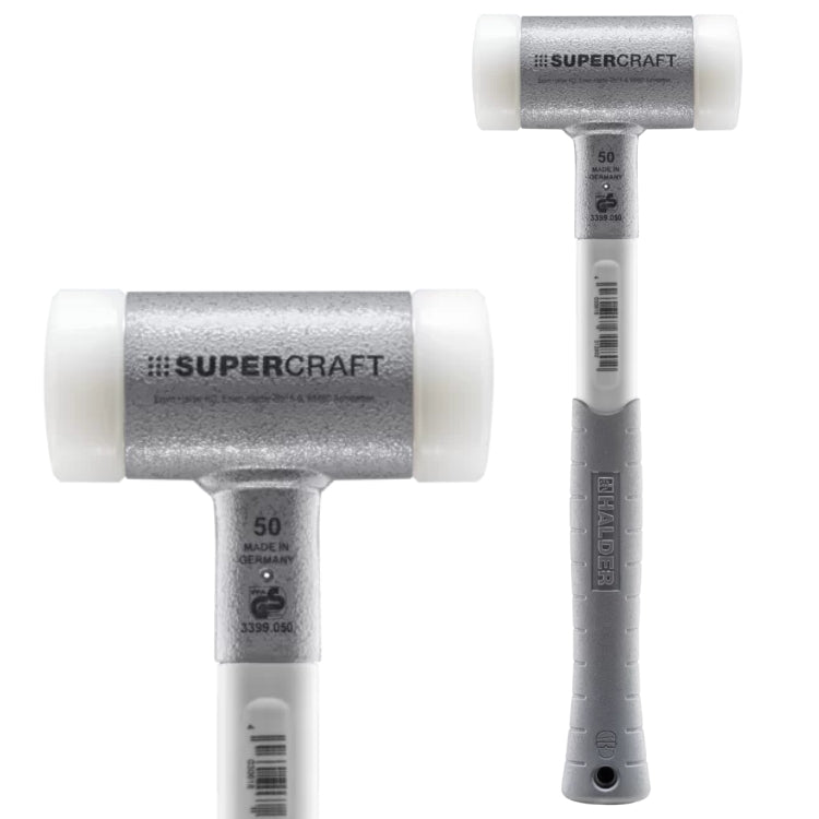 Halder | SUPERCRAFT Soft-Face Mallet | Non-Rebound + Three-Component Handle - (Various Sizes)