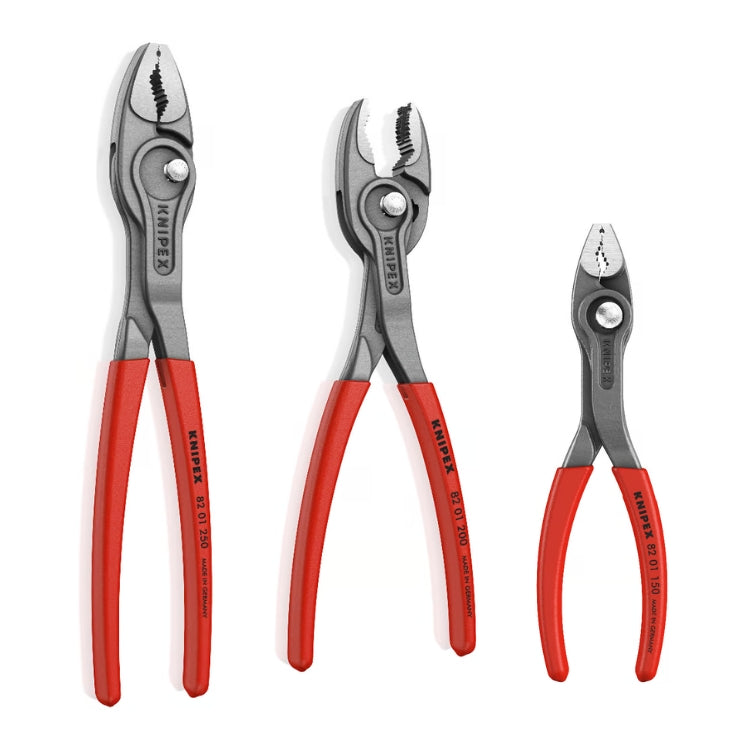 82 01 Series | TwinGrip Slip Joint Pliers | Non-Slip Handle | Black Atramentized - (Various Sizes)