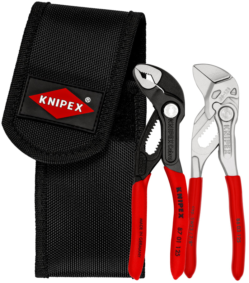 00 20 72 V04 | Mini Cobra® x Pliers Wrench 125mm Combo Set 2pc + Tool Pouch