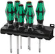 Wera Kraftform Screwdriver Set 6pc + Plastic Rack (Various Styles)