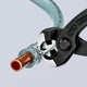 10 99 I220 | Front & Side-Jaw Ear Clamp Pliers | Coated Handle | Black Atramentized - 220mm