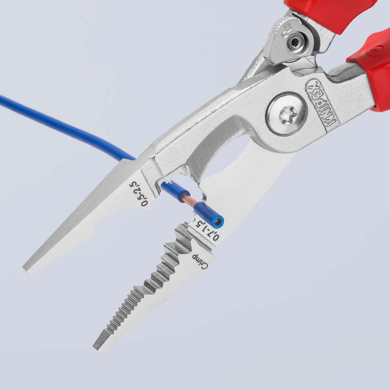 13 96 200 | VDE Electrical Installation Pliers | Multi-Component Handle | Chrome Plated - 200mm