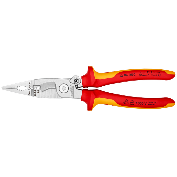13 96 200 | VDE Electrical Installation Pliers | Multi-Component Handl