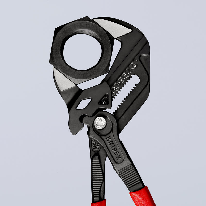 86 01 250 | Pliers Wrench - Dual Use Tool | Coated Handle | Black Atramentized - 250mm