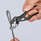 87 00 100 BK | Mini XS Pliers Wrench - Dual Use Tool | Grey Atramentized - 100mm