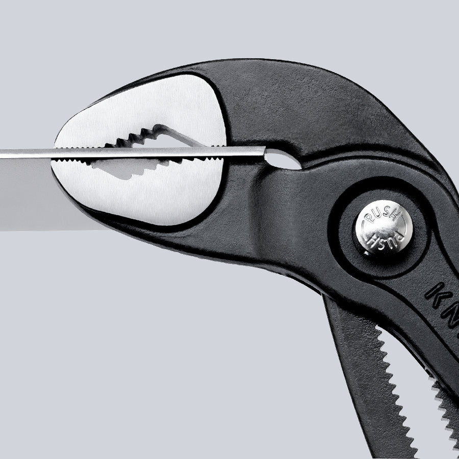 87 01 Series | Cobra® Water Pump Pliers | Non-Slip Handle | Grey Atram