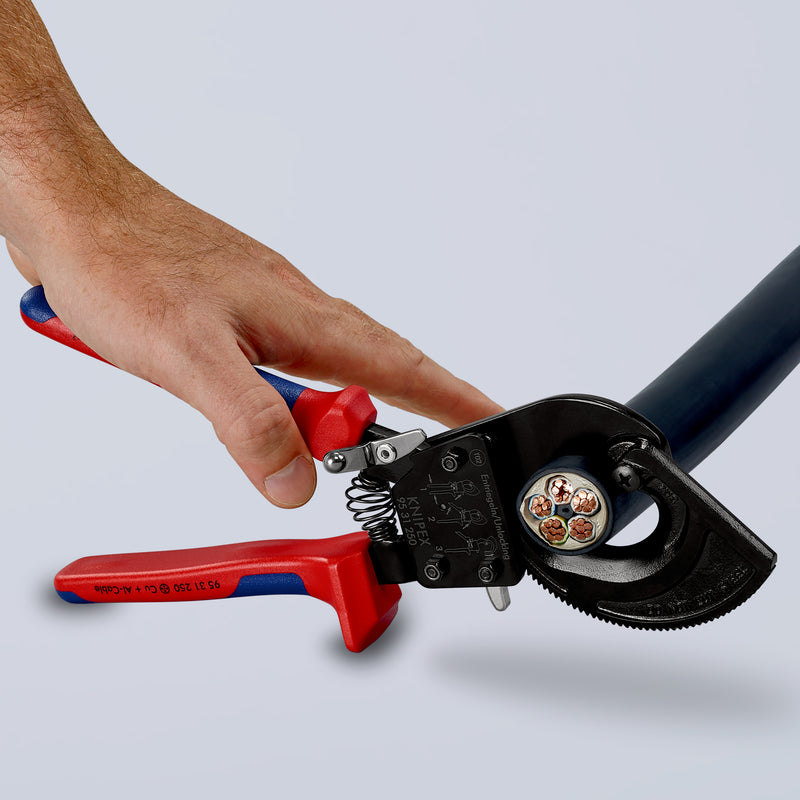 95 31 250 | Ratchet Cable Cutter | Multi-Component Handle - 250mm