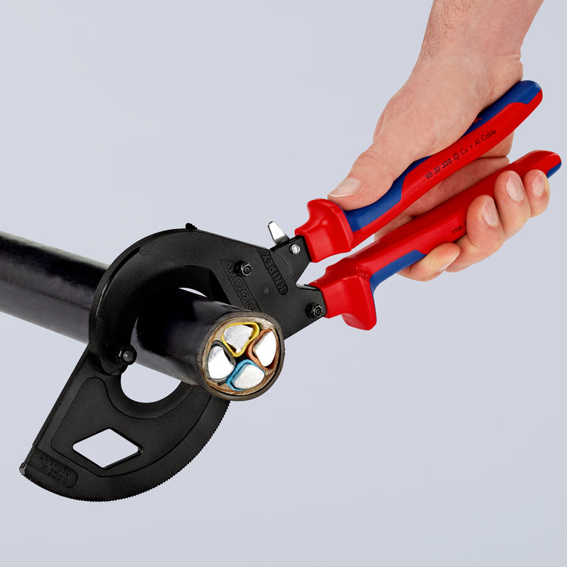 95 32 320 | 3-Stage Ratchet Cable Cutter | Multi-Component Handle - 320mm