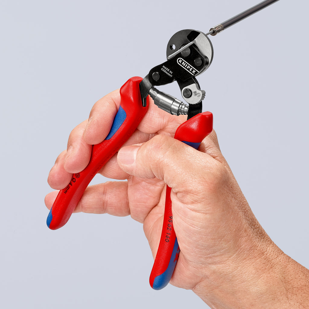 KNIPEX Wire Rope Cutters, Multi-Component, 6-1/4 (95 62 160) - DRPD