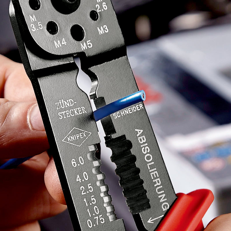 97 32 240 | Crimping Pliers (Technical Details Inside) | Multi-Component Handle - 240mm
