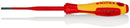 KNIPEX 98 20 35 SL Screwdriver (Slim) for slotted screws insulating multi-component handle, VDE-tested burnished 202 mm
