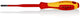 KNIPEX 98 20 40 SL Screwdriver (Slim) for slotted screws insulating multi-component handle, VDE-tested burnished 202 mm