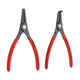 49 Series | Precision External Circlip Pliers | Coated Handles | Grey A'mentized - (Various Styles & Sizes)