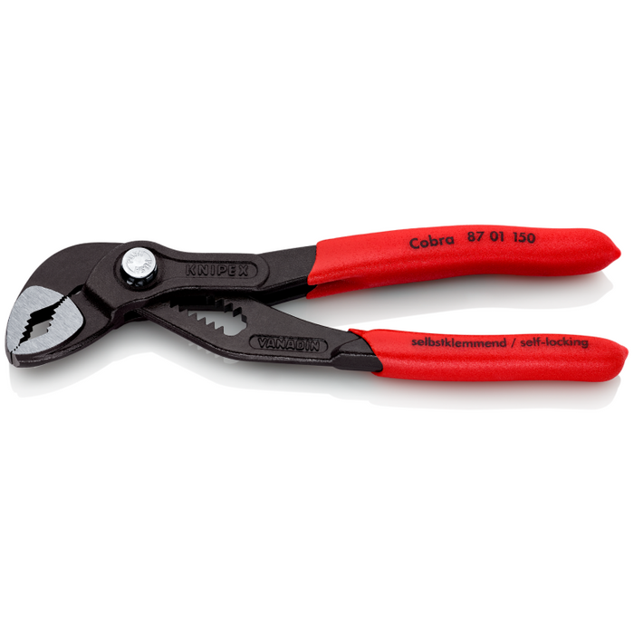 87 01 Series | Cobra® Water Pump Pliers | Non-Slip Handle | Grey Atram