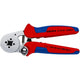Knipex | 97 55 04 SB | Self-Adjusting Crimping Pliers (Square Crimp) | Multi-Component Handle | Chrome Plated - 180mm