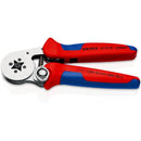 Knipex | 97 55 04 SB | Self-Adjusting Crimping Pliers (Square Crimp) | Multi-Component Handle | Chrome Plated - 180mm